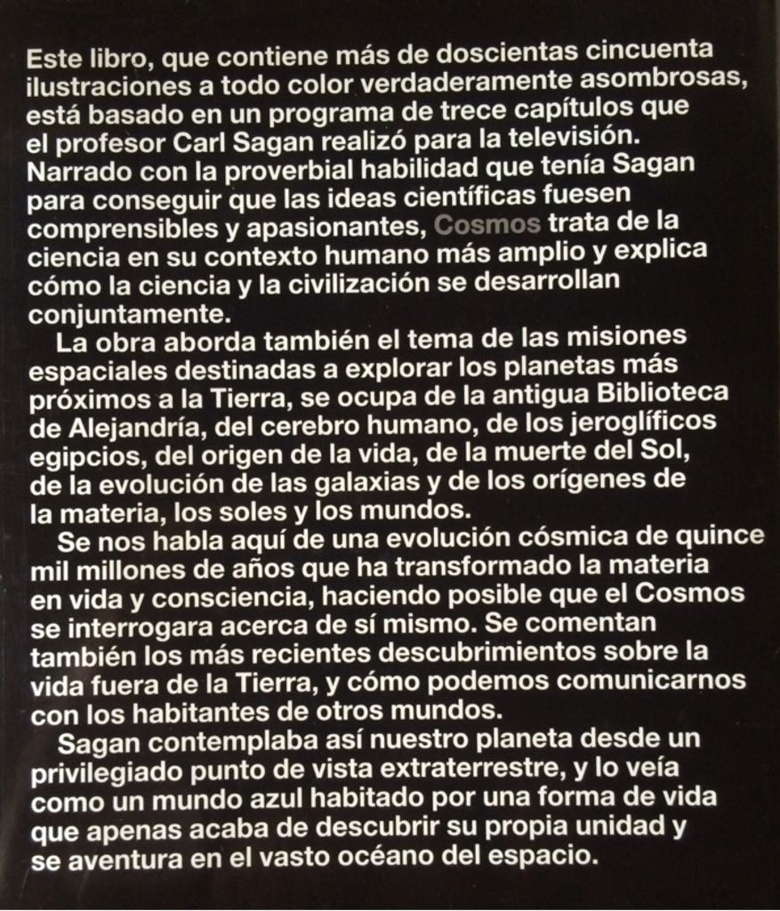 Cosmos - Carl Sagan (Kindle & Audible - eBook) book collectible [Barcode 9788408053040] - Main Image 2