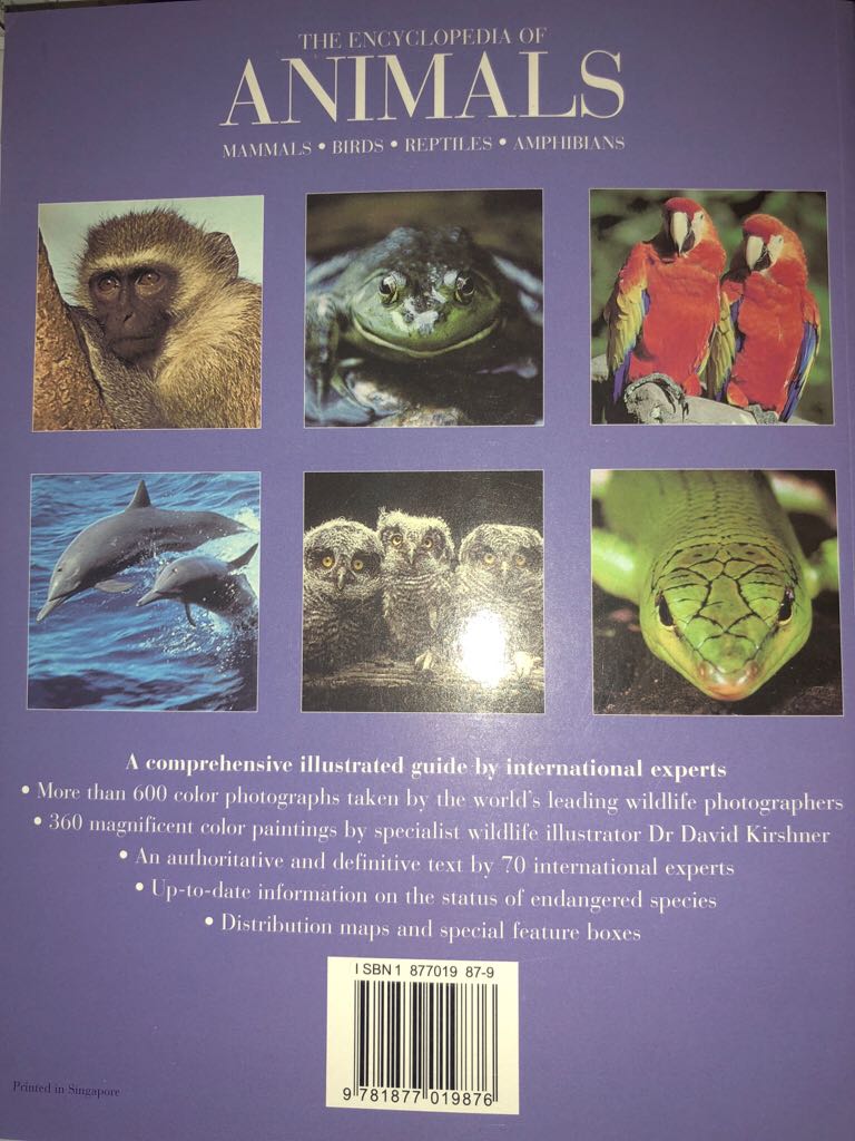 The Encyclopedia of Animals - Fog City Press (Fog City Press - Paperback) book collectible [Barcode 9781877019876] - Main Image 2