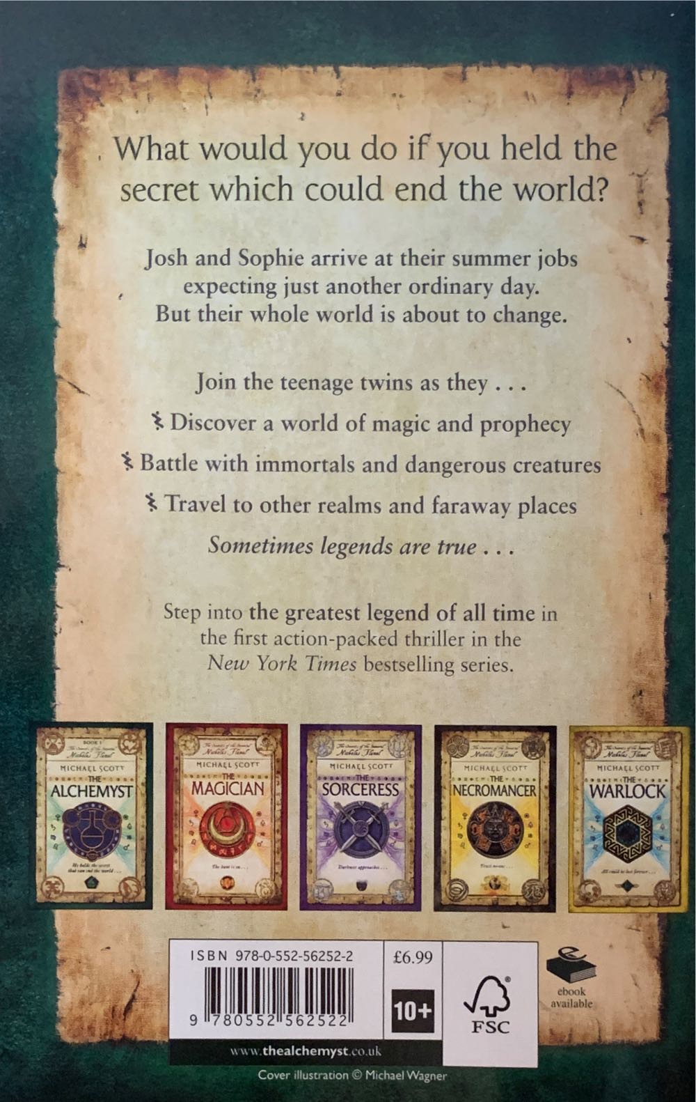 The Alchemyst (The Secrets of the Immortal Nicholas Flamel, #1) - Michael Scott (Corgi Childrens - Paperback) book collectible [Barcode 9780552562522] - Main Image 2