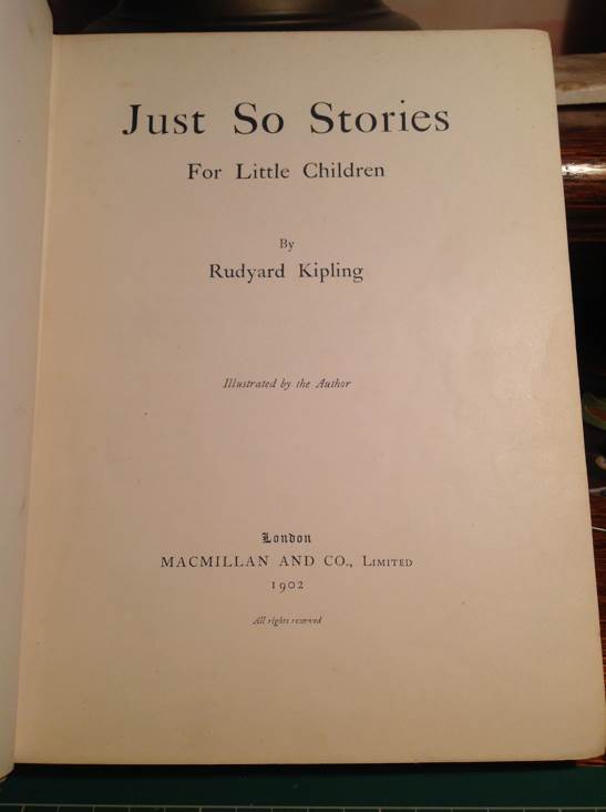 Just So Stories  book collectible - Main Image 2
