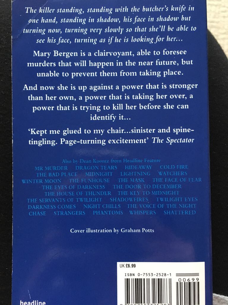 Vision, The - Dean Koontz (Headline - Paperback) book collectible [Barcode 9780755325283] - Main Image 2