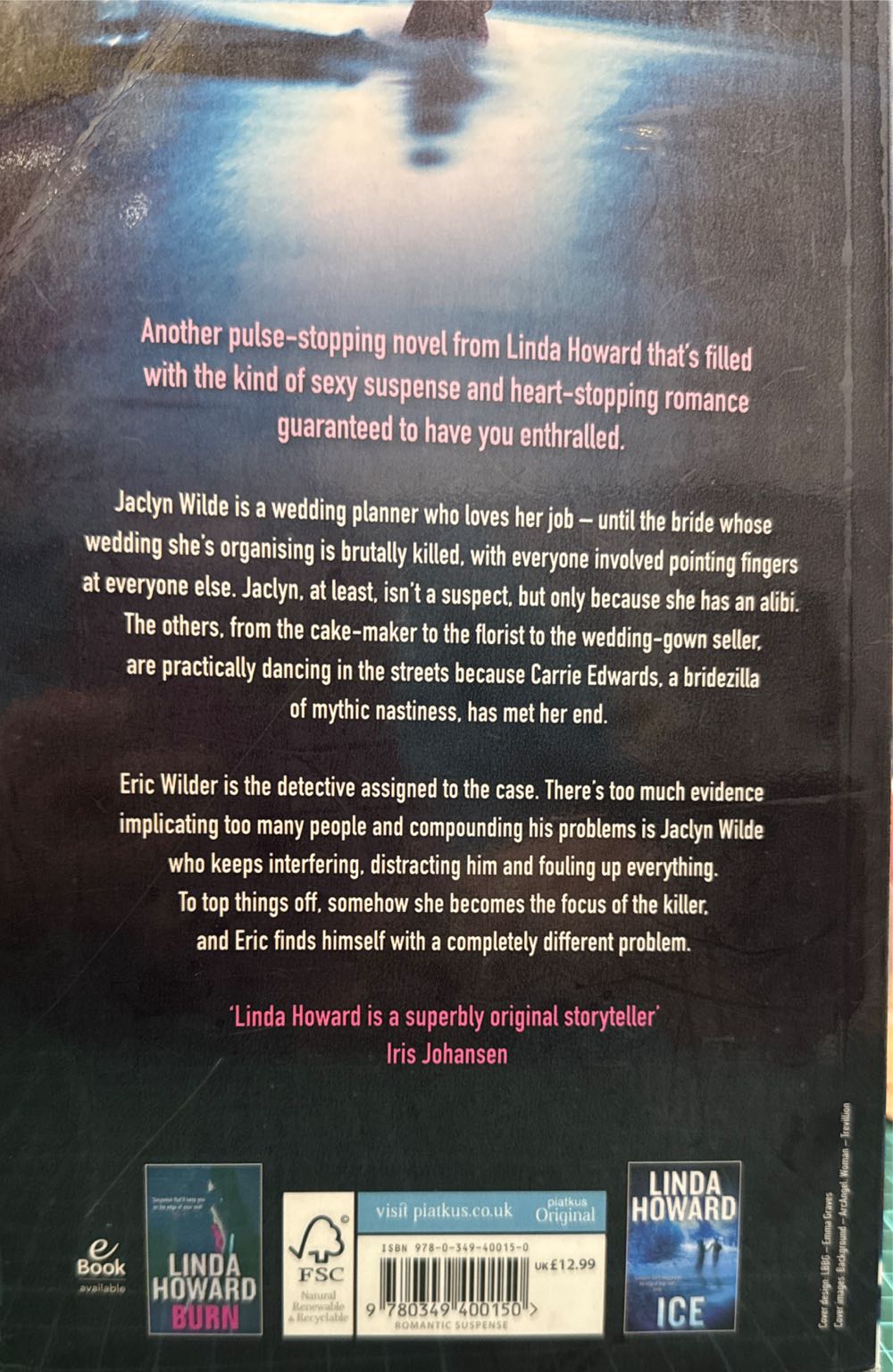 Veil Of Night - Linda Howard (Pocket - Paperback) book collectible [Barcode 9780349400150] - Main Image 2