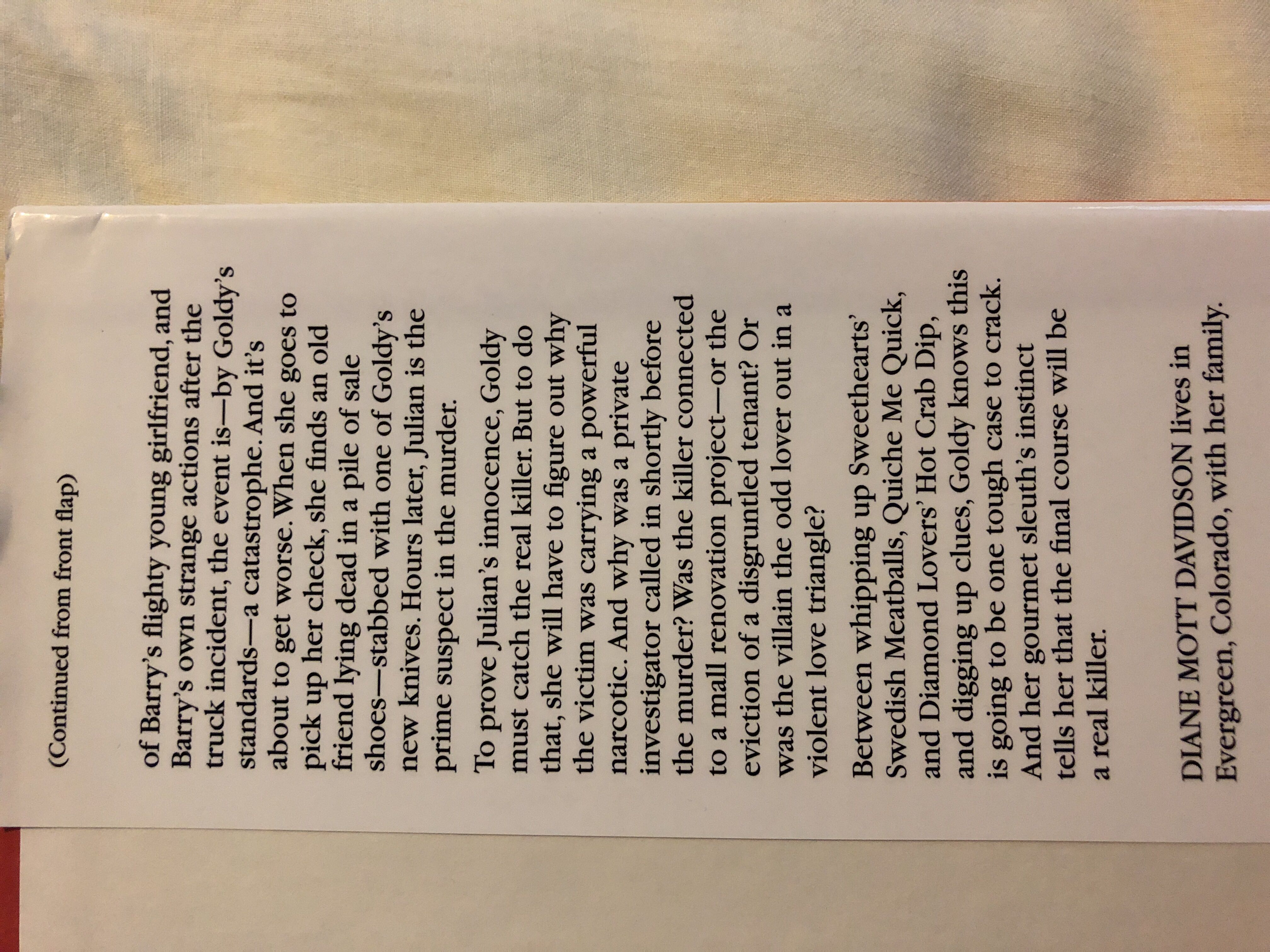 #11: Chopping Spree - Diane Mott Davidson (Bantam Books - Hardcover) book collectible [Barcode 9780553107302] - Main Image 4