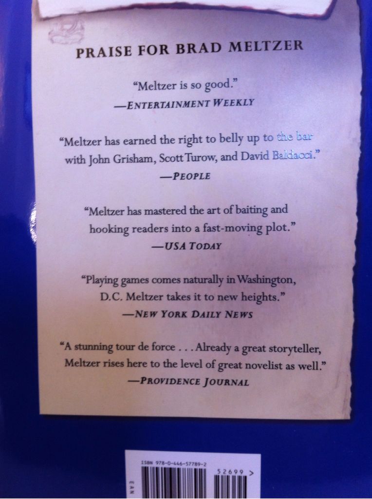 The Inner Circle - Brad Meltzer (Grand Central Publishing - Hardcover) book collectible [Barcode 9780446577892] - Main Image 2