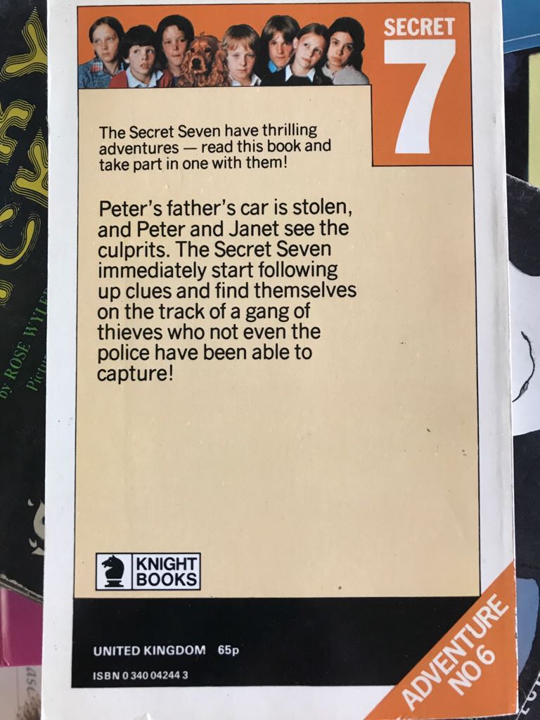 Good Work, Secret Seven  book collectible [Barcode 9780340042441] - Main Image 2