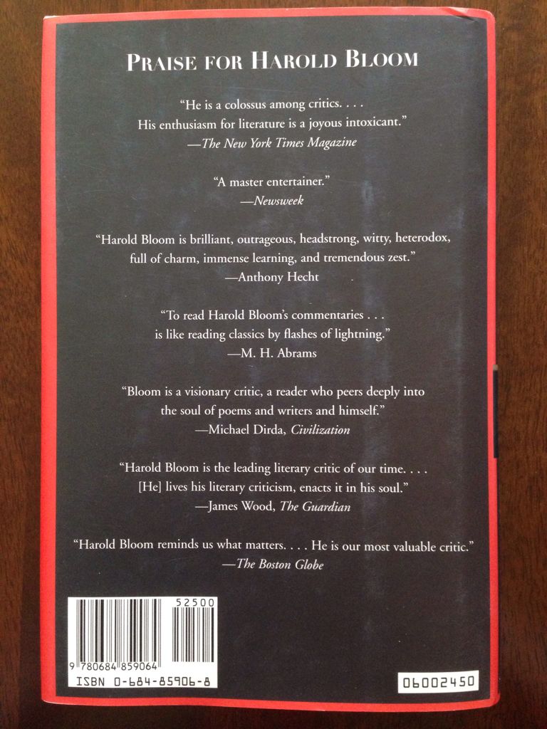 How to Read and Why - Harold Bloom (Scribner Book Company - Hardcover) book collectible [Barcode 9780684859064] - Main Image 2