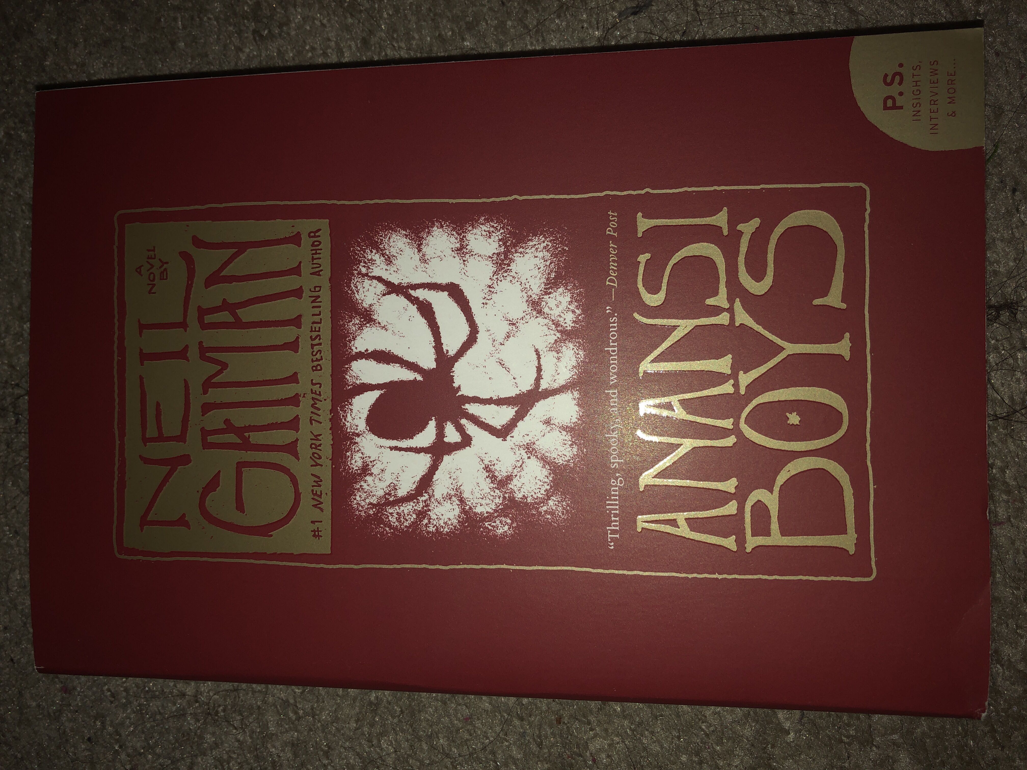 Anansi Boys - Neil Gaiman (William Morrow - Paperback) book collectible [Barcode 9780061342394] - Main Image 3