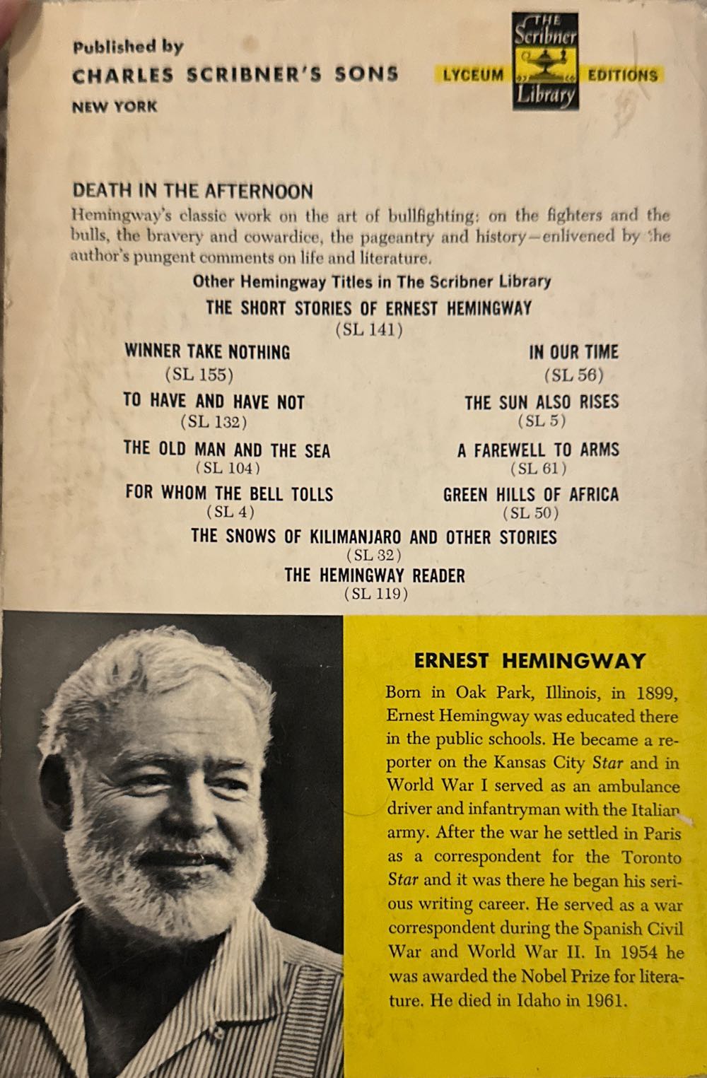 Death in the Afternoon - Ernest Hemingway (Paperback) book collectible - Main Image 2