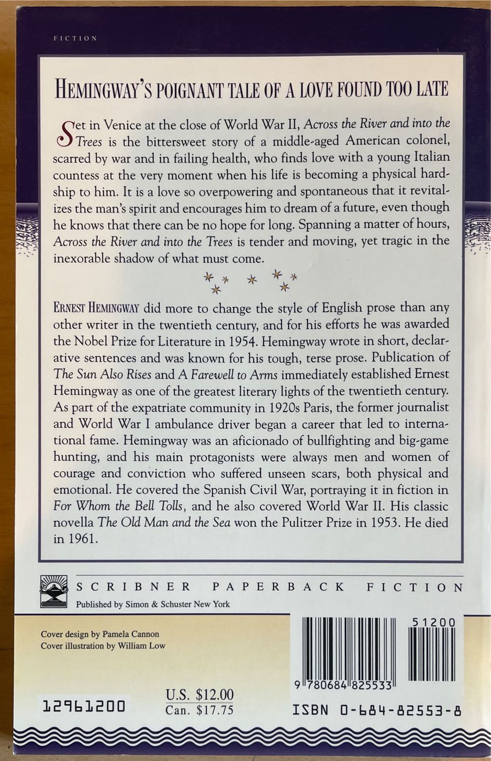 Across the River and Into the Trees - Ernest Hemingway (Charles Scribner’s Sons - Paperback) book collectible [Barcode 9780684825533] - Main Image 2