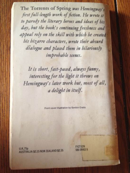 The Torrents of Spring - Hemingway, Earnest (Panther Books - Paperback) book collectible - Main Image 2
