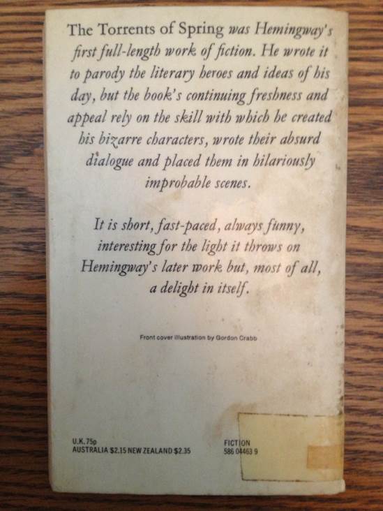 The Torrents of Spring - Hemingway, Earnest (Panther Books - Paperback) book collectible - Main Image 2
