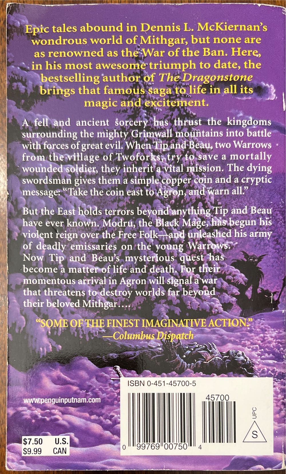 Into the Forge - Dennis L. McKiernan (Roc - Paperback) book collectible [Barcode 9780451457004] - Main Image 2