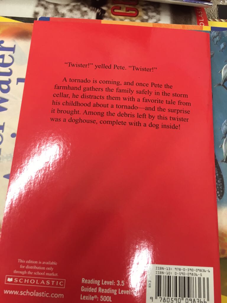 Tornado - Betsy Byars (Scholastic Incorporated - Paperback) book collectible [Barcode 9780590098366] - Main Image 2