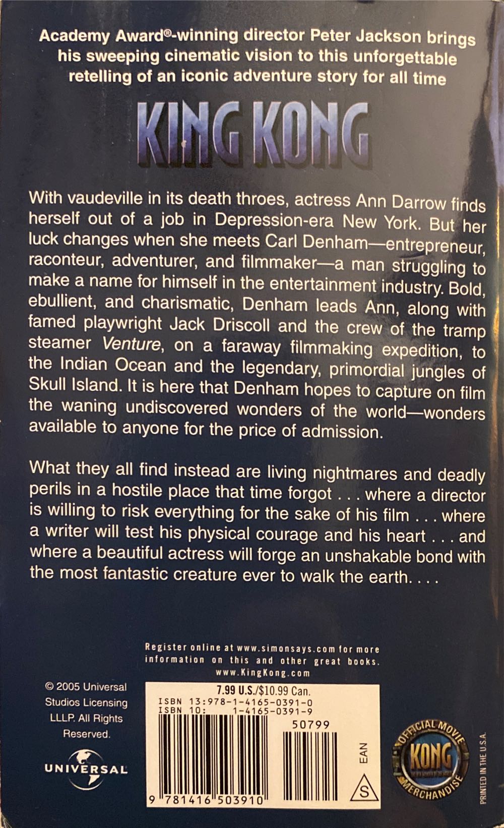 King Kong - Christopher Golden (Pocket Star) book collectible [Barcode 9781416503910] - Main Image 2