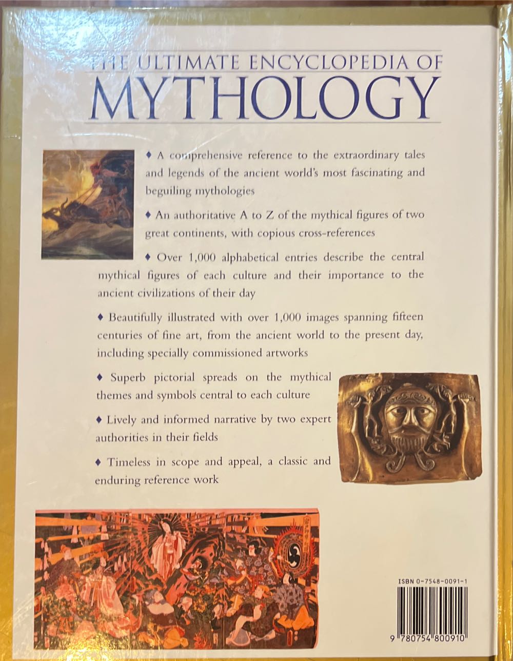 The Ultimate Encyclopedia Of Mythology - Arthur Cotterell (Lorenz Books - Hardcover) book collectible [Barcode 9780754800910] - Main Image 4