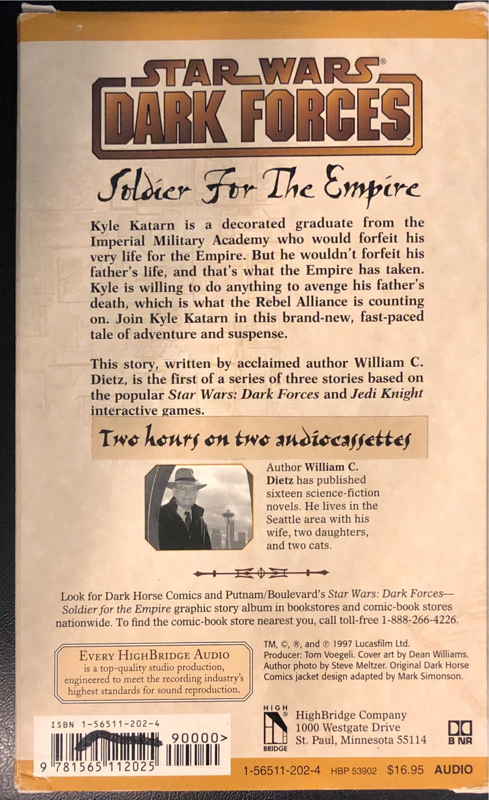 Dark Forces (1): Soldier For The Empire - Dean Williams (HighBridge Audio - Audiobook) book collectible [Barcode 9781565112025] - Main Image 2