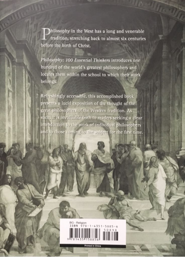 Philosophy: 100 Essential Thinkers - Philip Stokes (Arcturus Holdings Limited - Hardcover) book collectible [Barcode 9781435158856] - Main Image 2