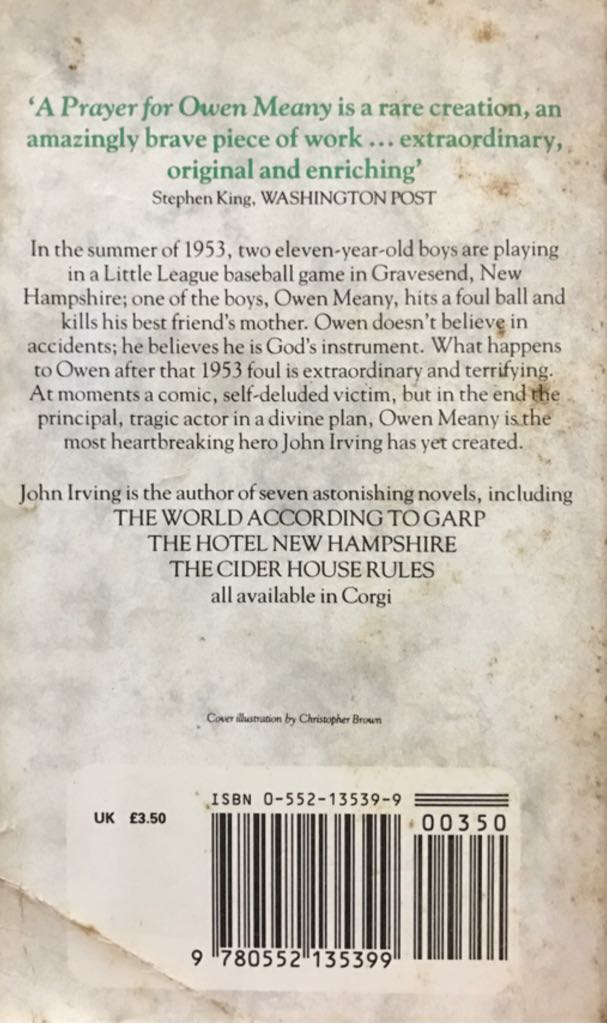 A Prayer for Owen Meany - John Irving (Corgi - Paperback) book collectible [Barcode 9780552135399] - Main Image 2