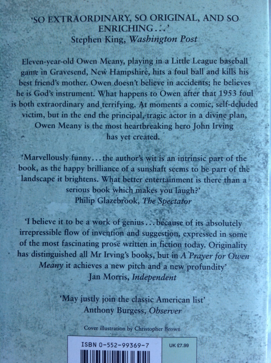 Prayer for Owen Meany, A - John Irving (Black Swan - Paperback) book collectible [Barcode 9780552993692] - Main Image 2