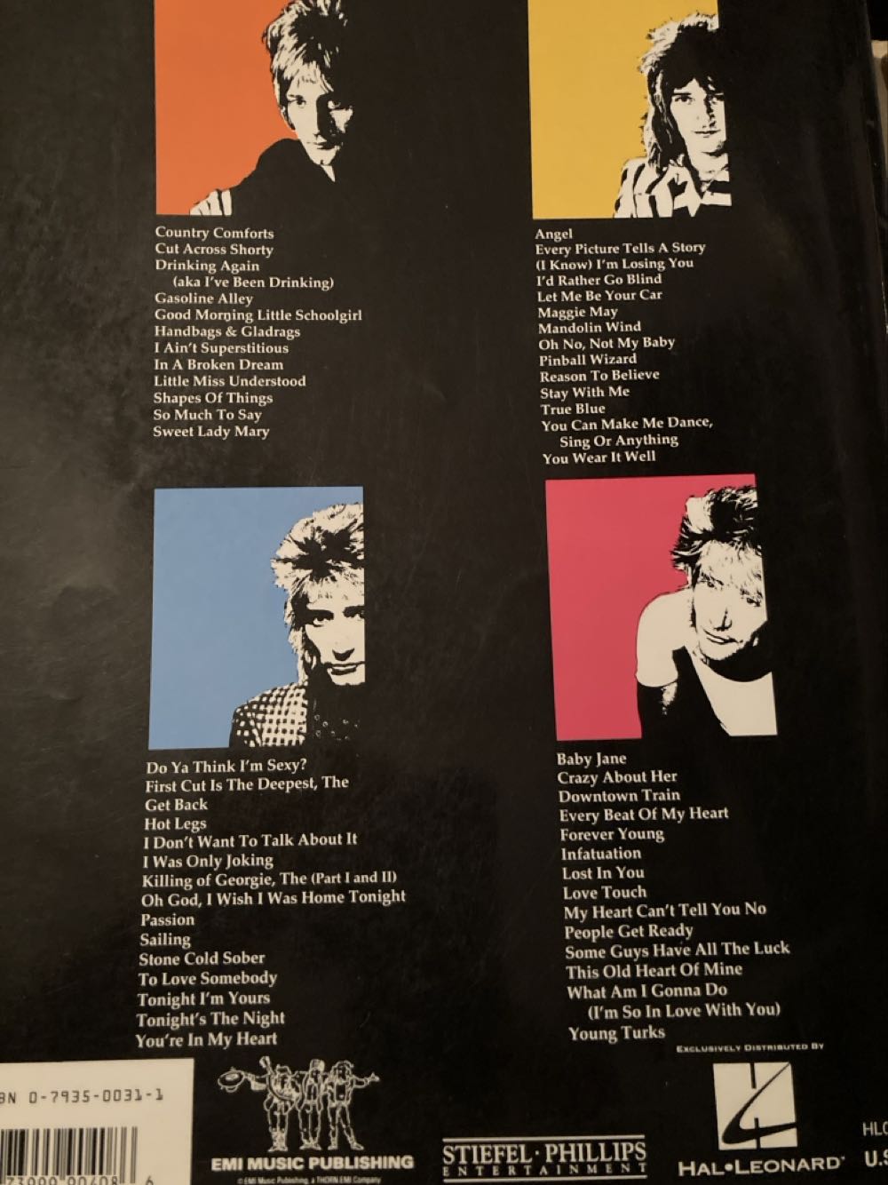 Rod Stewart - Storyteller - Rod Stewart (Hal Leonard Corporation - Paperback) book collectible [Barcode 9780793500314] - Main Image 2