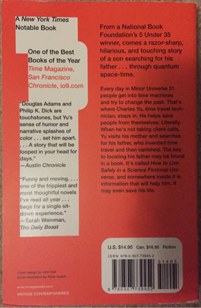 How to Live Safely in a Science Fictional Universe - Yu Charles (Vintage - Paperback) book collectible [Barcode 9780307739452] - Main Image 2