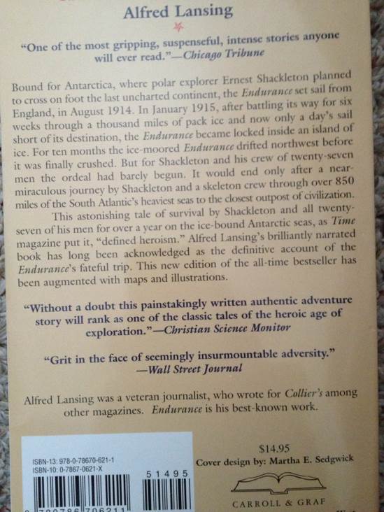 Endurance: Shackleton’s Incredible Voyage - Alfred Lansing (Carroll & Graf Publishers - Hardcover) book collectible [Barcode 9780786706211] - Main Image 2