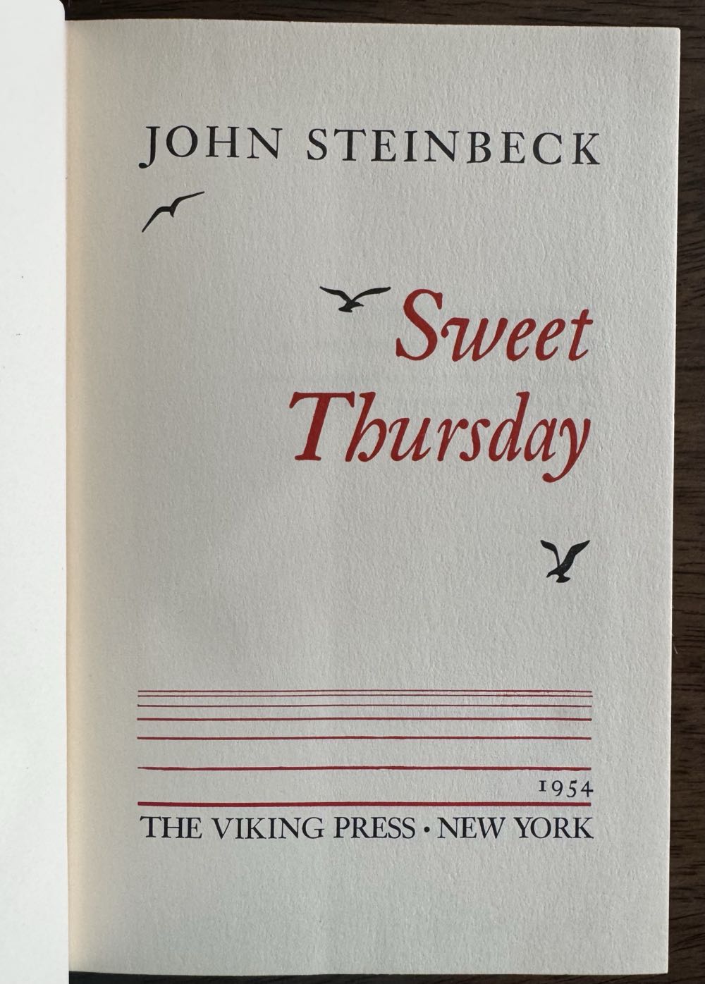 Sweet Thursday - John Steinbeck (Viking - Hardcover) book collectible - Main Image 3