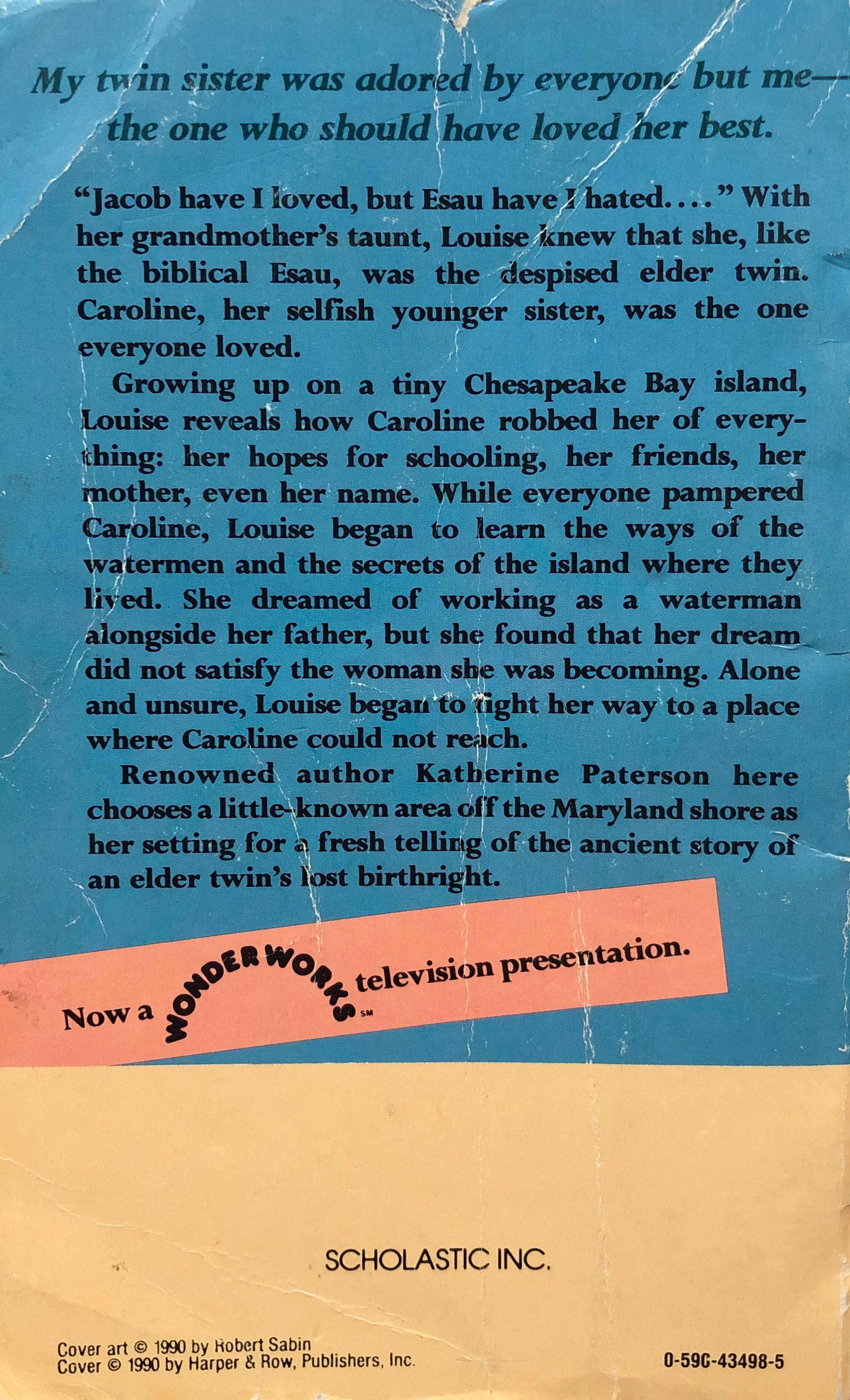 Jacob Have I Loved - Katherine Patterson (Scholastic Inc - Paperback) book collectible - Main Image 2