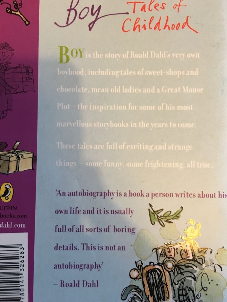 Boy: Tales Of Childhood - Roald Dahl (The Penguin Group - Paperback) book collectible [Barcode 9780141326283] - Main Image 2