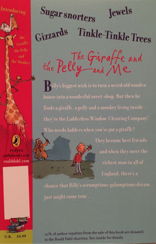 The Giraffe And The Pelly And Me - Roald Dahl (Puffin Books - Paperback) book collectible [Barcode 9780141326313] - Main Image 2