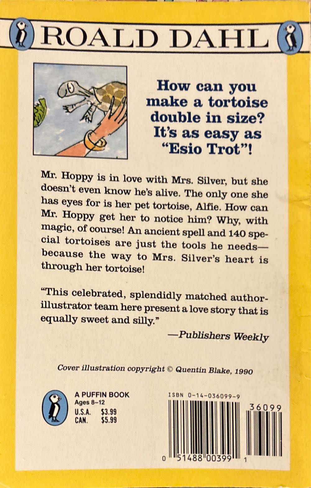Esio Trot - Roald Dahl (Puffin - Paperback) book collectible [Barcode 9780140360998] - Main Image 2
