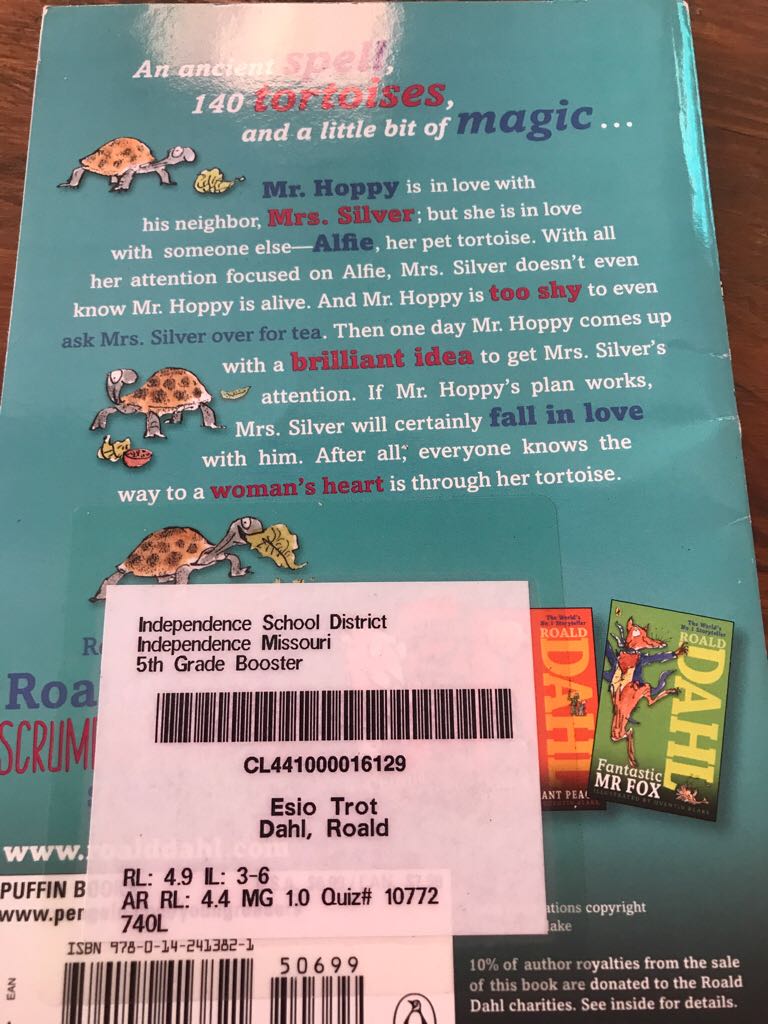 Esio Trot - Roald Dahl (Puffin Books (2009), Edition: Illustrated, 96 pages - Paperback) book collectible [Barcode 9780142413821] - Main Image 2