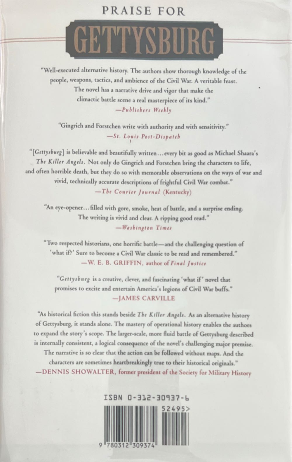 Gettysburg Series 2: Grant Comes East - A Novel - Newt Gingrich and William R. Forstchen (Thomas Dunne Books - Hardcover) book collectible [Barcode 9780312309374] - Main Image 4