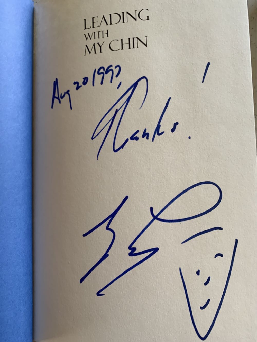 Leading With My Chin - Jay Leno (HarperCollins - Hardcover) book collectible [Barcode 9780060186944] - Main Image 2