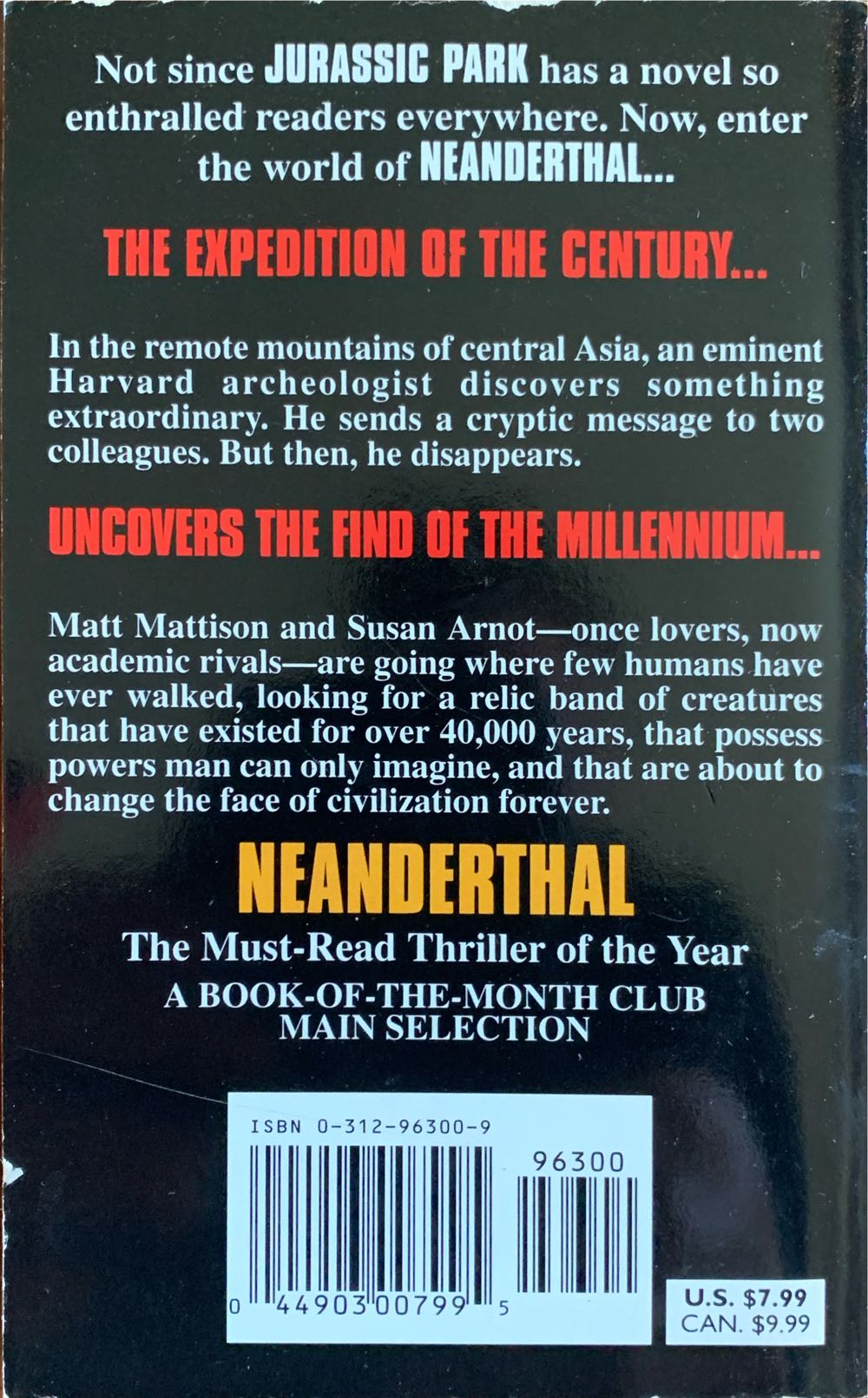 Neanderthal - John Darnton (St. Martin’s Paperbacks - Paperback) book collectible [Barcode 9780312963002] - Main Image 4