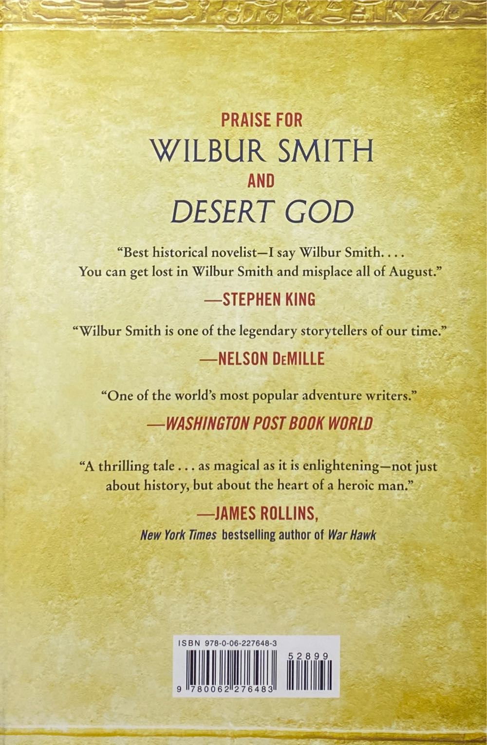 Pharaoh - Wilbur Smith (William Morrow - Hardcover) book collectible [Barcode 9780062276483] - Main Image 2