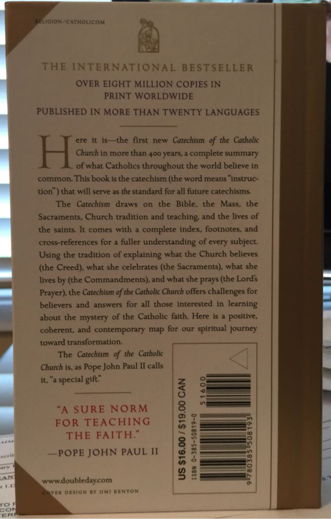 Catechism of the Catholic Church - U.S. Catholic Church (Image - Hardcover) book collectible [Barcode 9780385508193] - Main Image 2