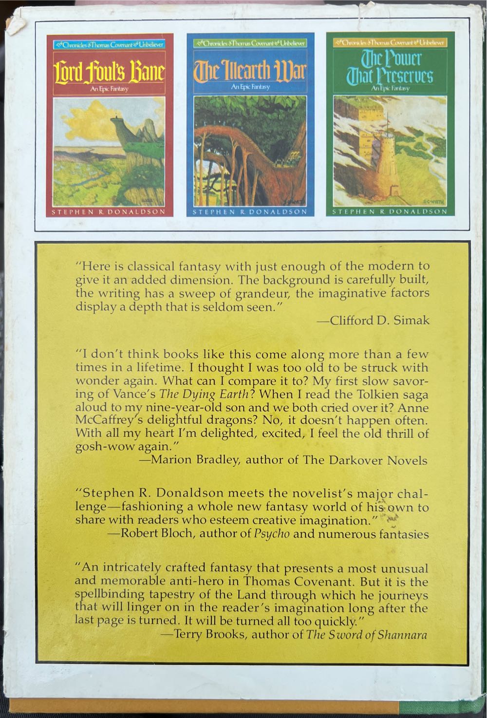 The Power That Preserves - Stephen R. Donaldson (- Hardcover) book collectible - Main Image 2