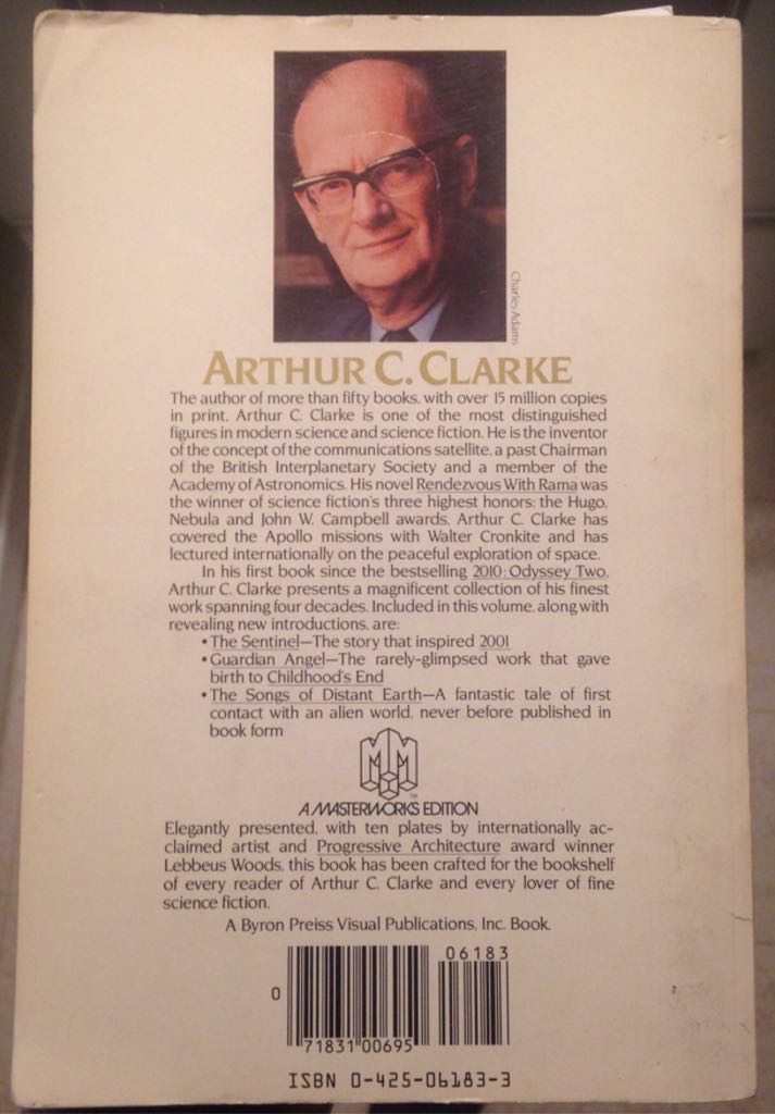 The Sentinel - C. Clarke (Berkley Publishing Group) book collectible [Barcode 9780425061831] - Main Image 2