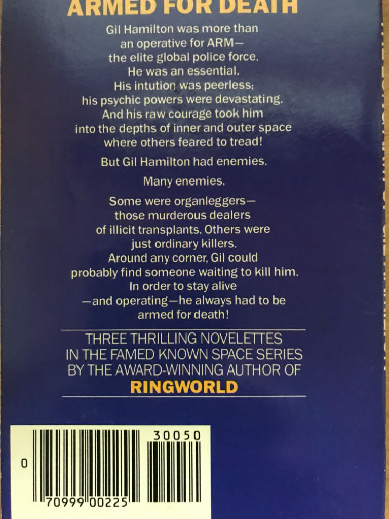 Long Arm of Gil Hamilton, The - Larry Niven (Del Rey - Paperback) book collectible [Barcode 9780345300508] - Main Image 2
