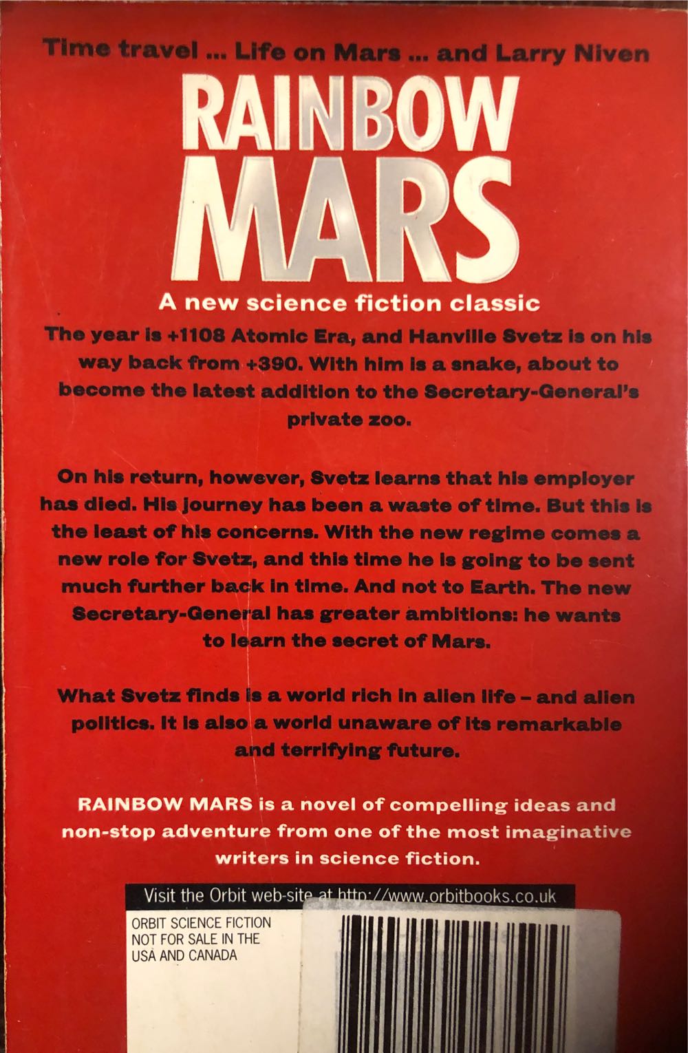 Rainbow Mars - Larry Nivan (Orbit Books - Paperback) book collectible [Barcode 9781857239485] - Main Image 2