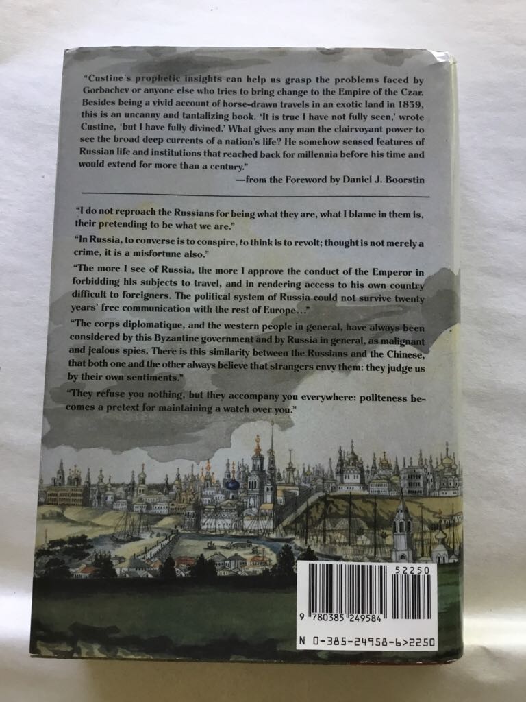 Empire of the Czar - Astolphe Custine (Doubleday - Hardcover) book collectible [Barcode 9780385249584] - Main Image 2