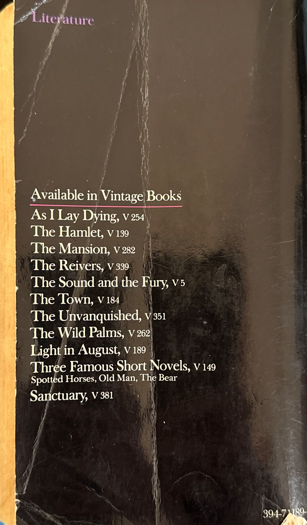 Light in August - William Faulkner (Vintage - Paperback) book collectible [Barcode 9780394711898] - Main Image 2