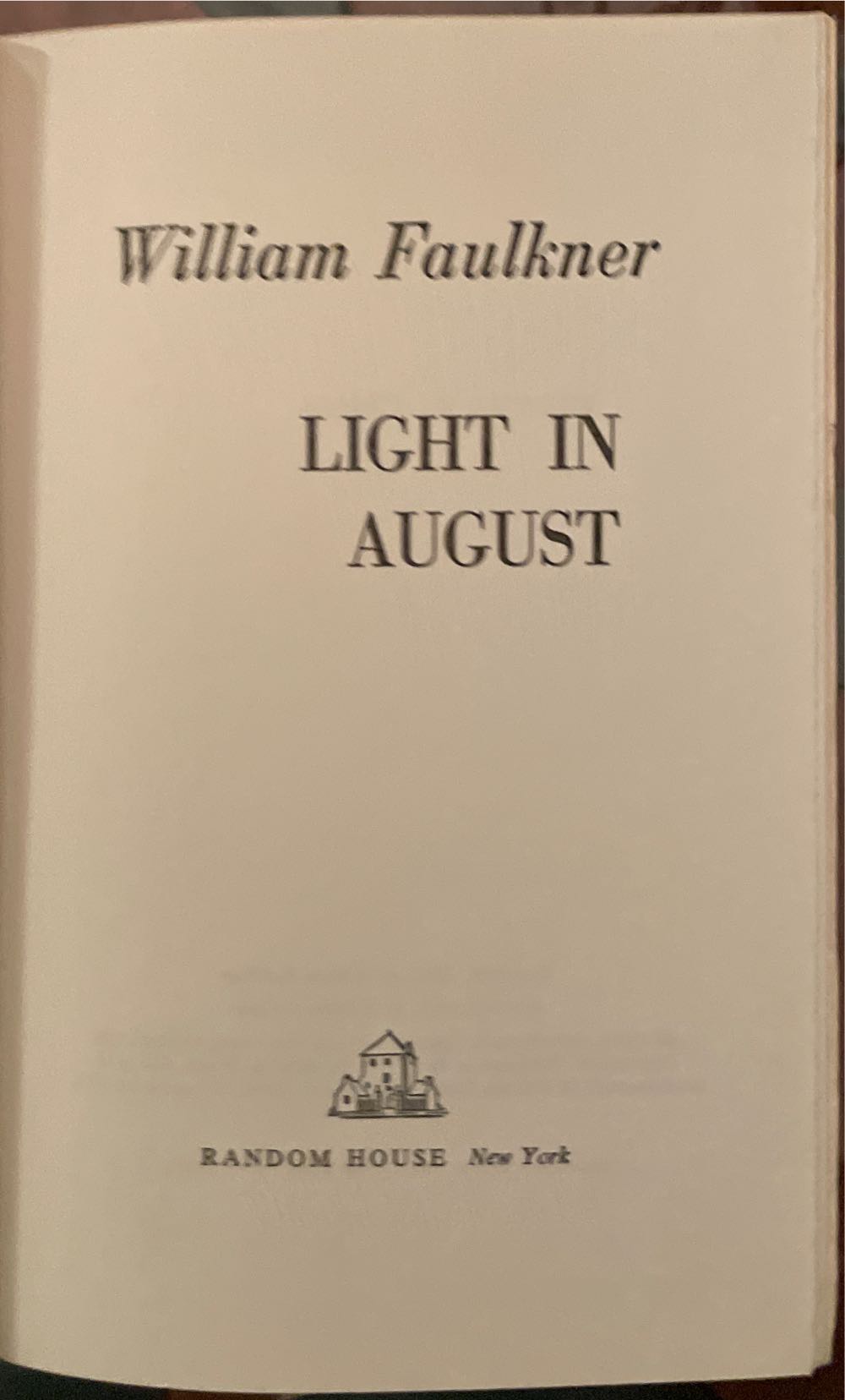 Light in August - William Faulkner (Random House - Hardcover) book collectible - Main Image 2