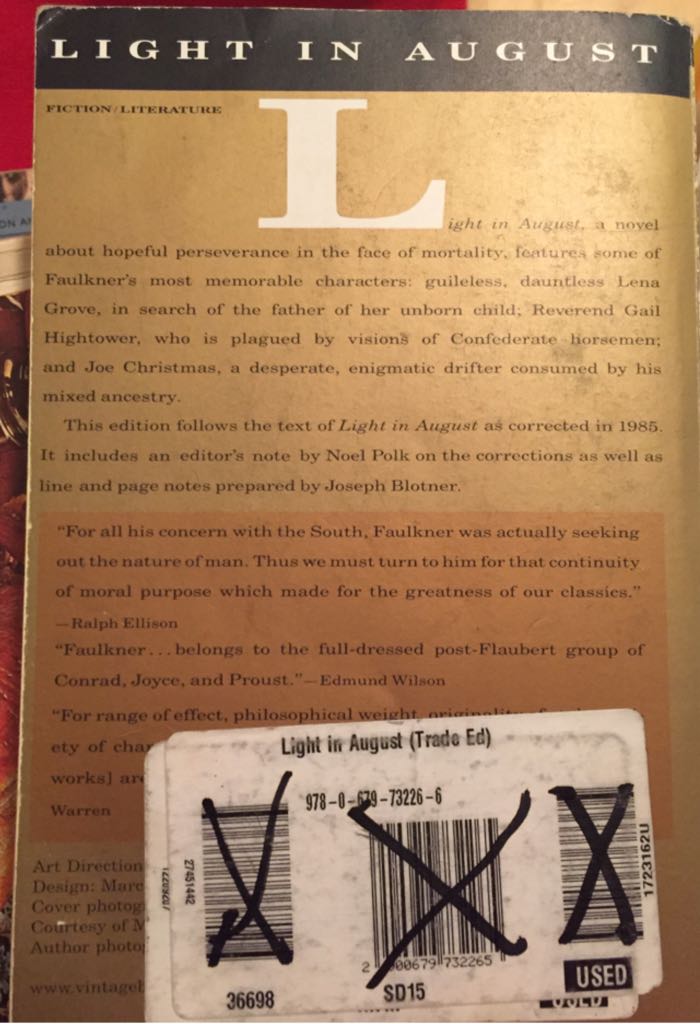 Light In August - William Faulkner book collectible - Main Image 2