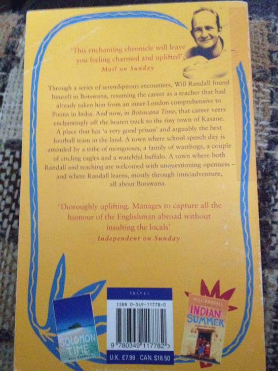 Botswana Time Randall, Will - Randall, Will (Abacus - Paperback) book collectible [Barcode 9780349117782] - Main Image 2