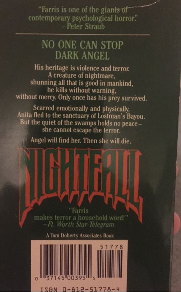 Nightfall - John Farris (Tor - Paperback) book collectible [Barcode 9780812517781] - Main Image 2