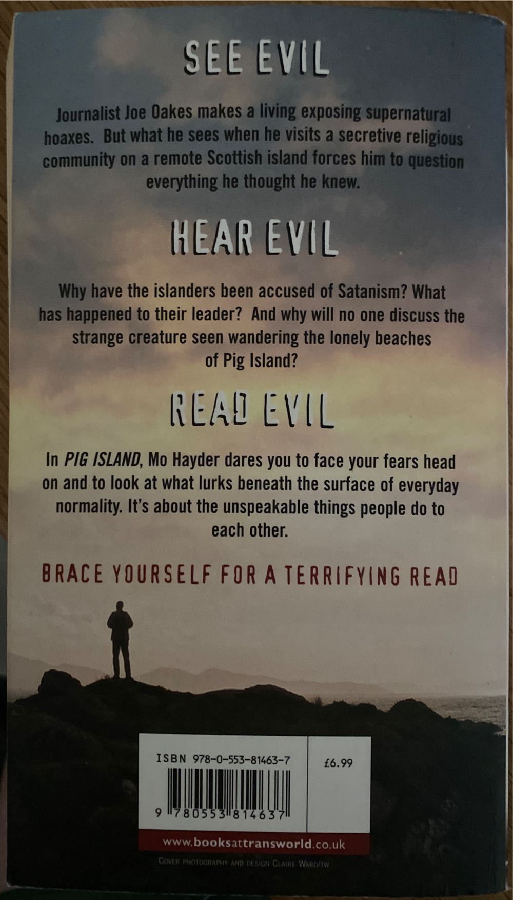 Pig Island - Mo Hayder (Bantam - Paperback) book collectible [Barcode 9780553814637] - Main Image 2