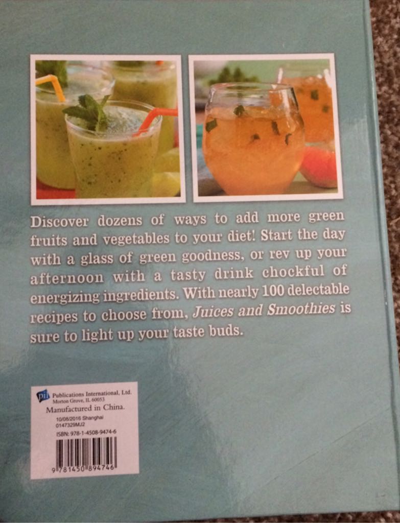 Juices and Smoothies - Good Housekeeping book collectible [Barcode 9781450894746] - Main Image 2