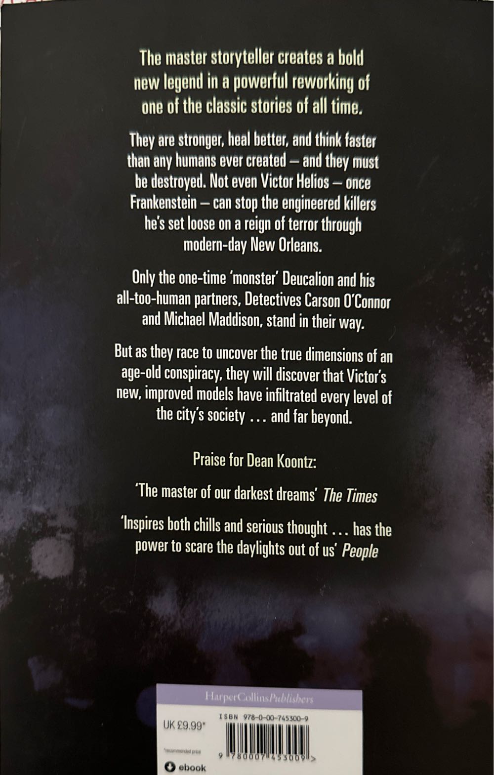 City of Night - Dean Koontz (HarperTorch - Trade Paperback) book collectible [Barcode 9780007453009] - Main Image 2